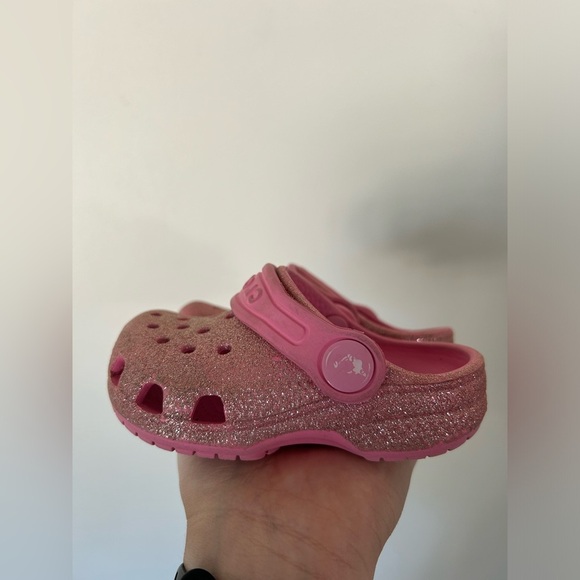 Pink Glitter Croc Clogs - Picture 4 of 6